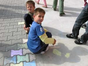 Осликавање дворишта
